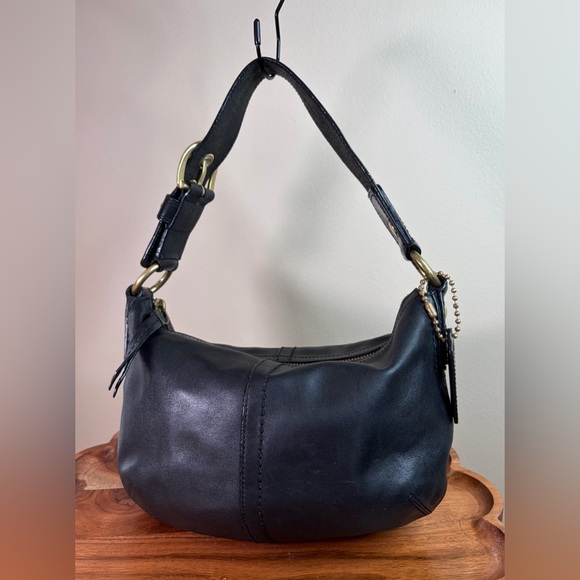 Coach Soho Small Hobo Shoulder Purse Black Leather 11837 - Picture 16 of 16